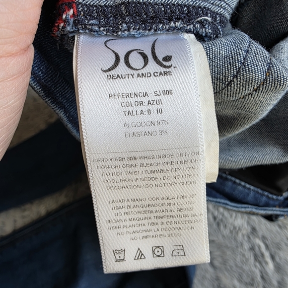 Sol Beauty and Care Booty Shaping Jeans Size 0 / 10 Ultra High Rise Jeans - Picture 11 of 11